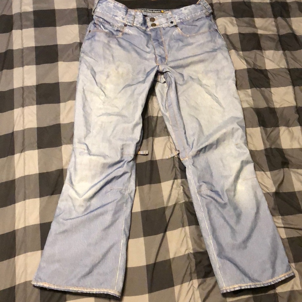 Analog denim snowboard pants